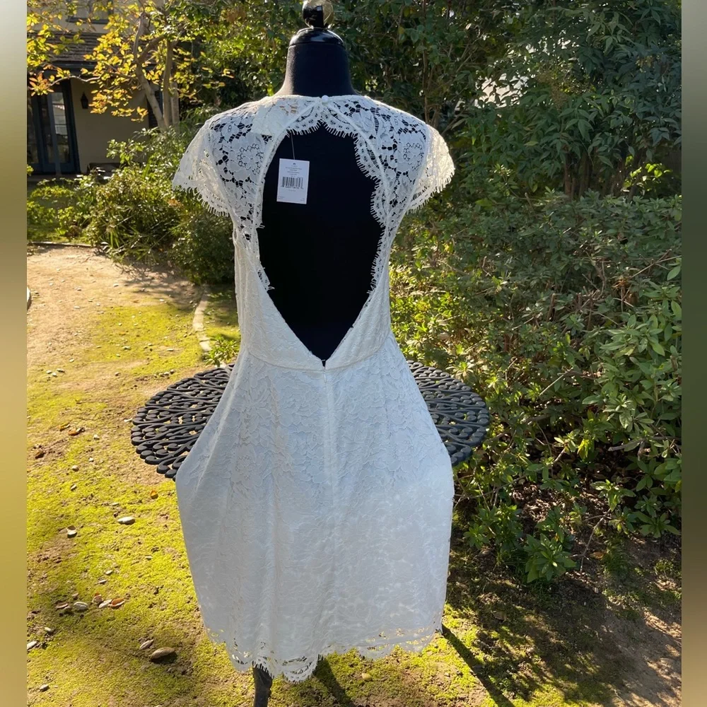 kate spade White Lace A-Line Dress